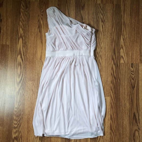 Adrianna Papell One-Shoulder Dress (Blush) - Picture 2 of 5